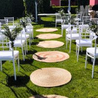 Pasillo de alfombras